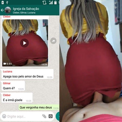 Evangélica casada caiu no whatsapp traindo o marido