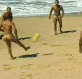 Depois de uma partida de futebol flagra de sexo