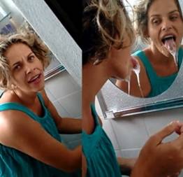 Cara gozando na cara da cunhada safada