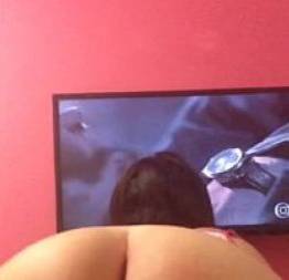 Fazendo putaria durante a tela quente