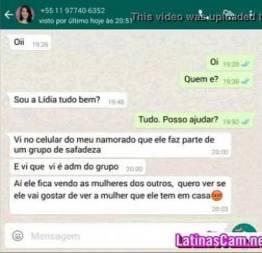 Safada novinha caiu no papo e caiu no zap zap