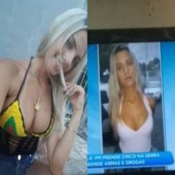 Loira gostosa presa por trafico caiu na net dando a xoxota