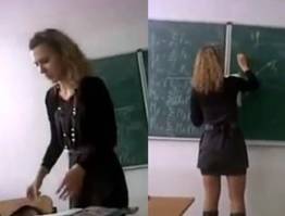 Professora vacilou e aluno filmou embaixo da saia