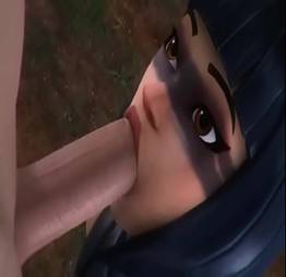 Video de Fortnite porno hentai 3D garota mamando cacete grosso inteiro