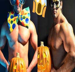 As melhores fantasias do Halloween com direito a nudez explicito que bombou! Happy Halloween