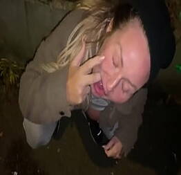 Offered a drink on the street to take a cum shot | sexo em publico |sexo na rua