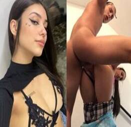 Isabella Rodrigues nua fodendo nas escadas do prédio